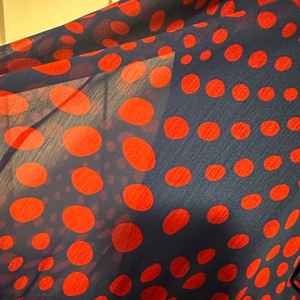 Staud Marlow Dress | Lapis Wavy Dot, size S - Picture 6 of 7